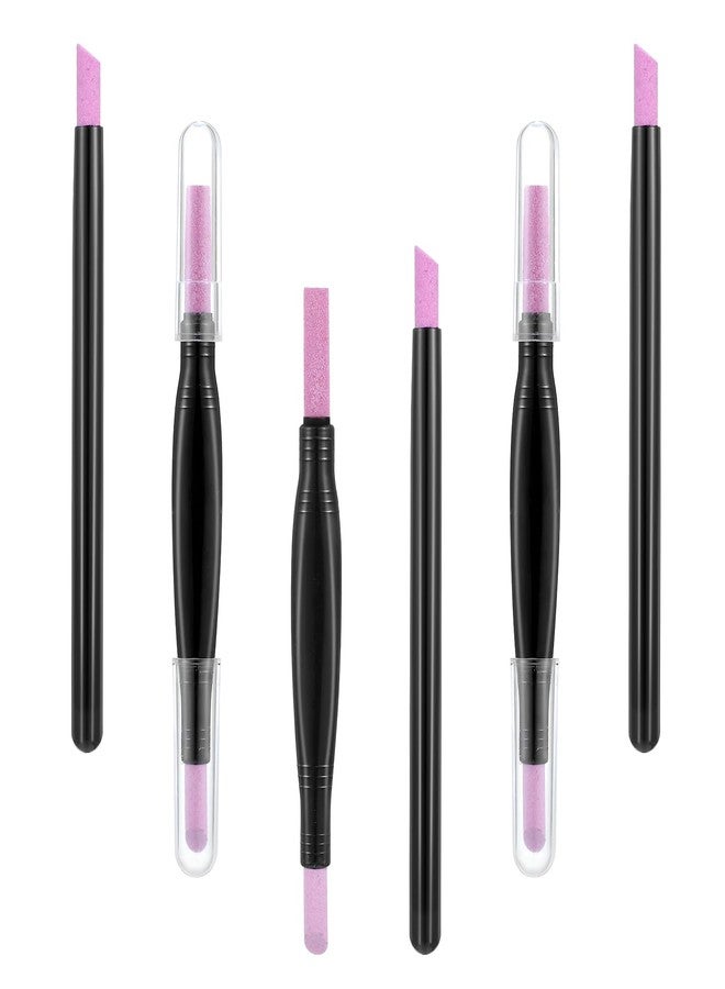 ValueBargain 6 Pcs Round Nail File, Cuticle File for Under Acrylic Nails, Cuticle Remover & Dead Skin Repair, Reusable Nail Care Tool - Image 1
